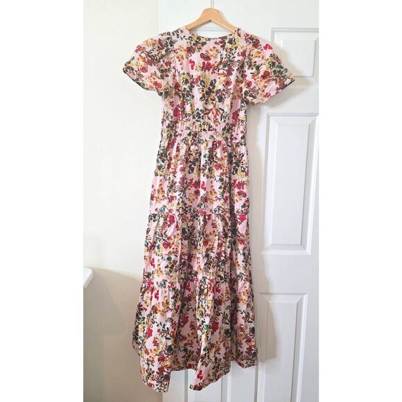 Anthropologie Maeve The Somerset Maxi Dress In Pink Floral S - Picture 11 of 11